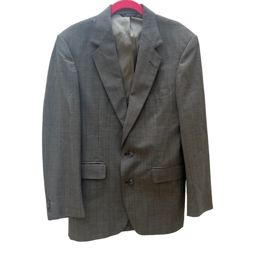 Borck Brothers Fine Clothing Gray Micro Plaid Made In The Usa Sport Coat 40r View 2